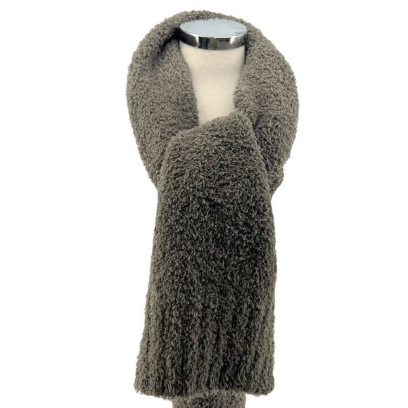 Barefoot Dreams CozyChic Pom Pom Beanie Scarf Set Charcoal One Size NWT - Picture 3 of 10